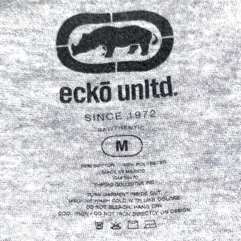 Ecko Unltd Graphic Tee - Gray/Neon Yellow MEDIUM - Picture 2 of 2